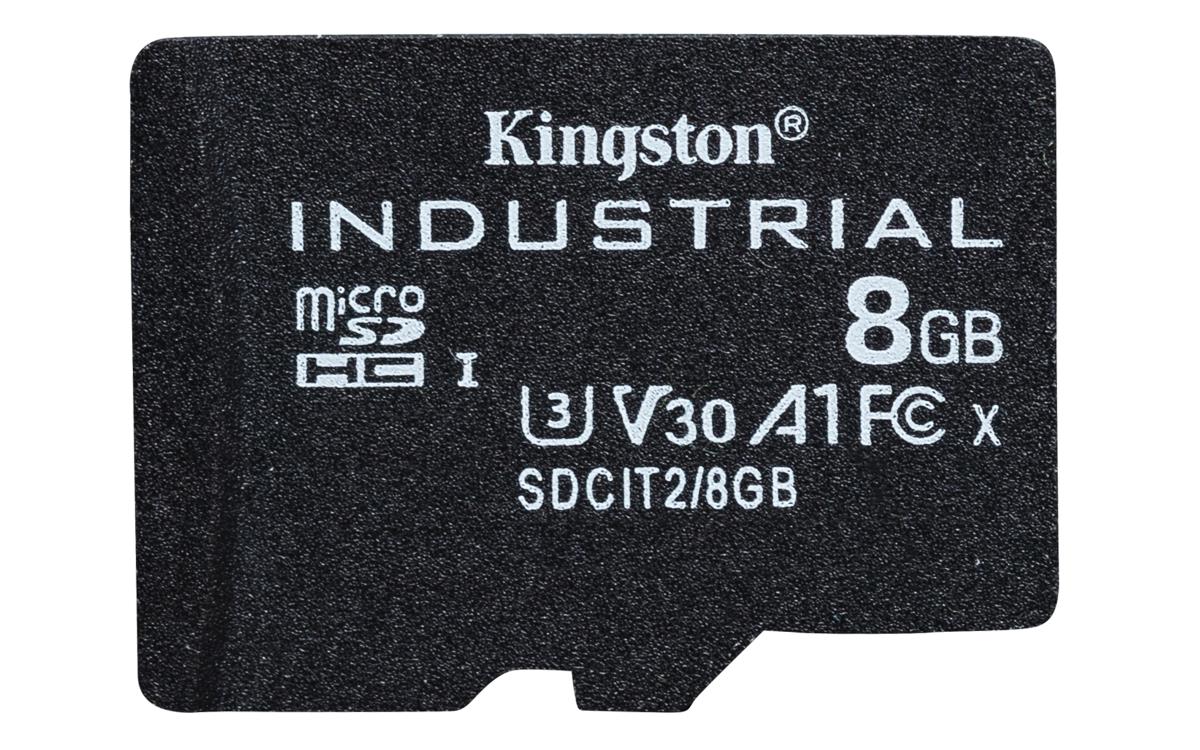 KINGSTON 8GB Micro Sdhc Class 10 A1 Pslc Industrial Card With Adapter