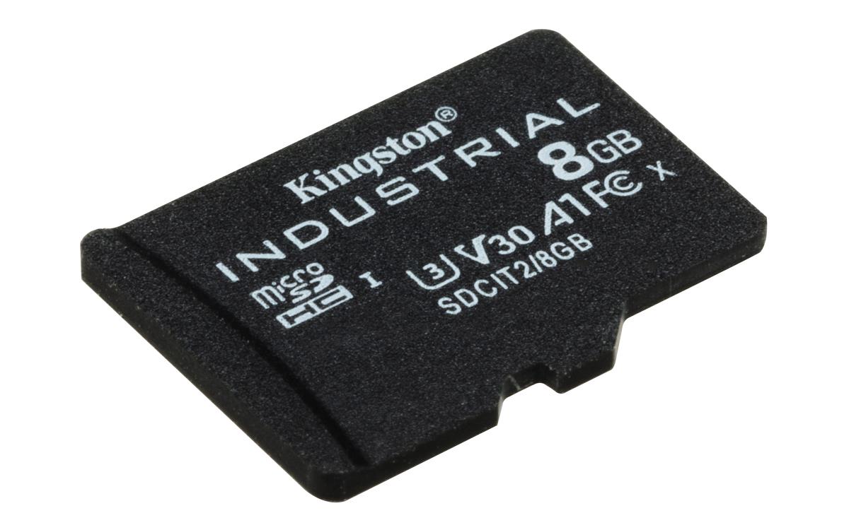 KINGSTON 8GB Micro Sdhc Class 10 A1 Pslc Industrial Card With Adapter