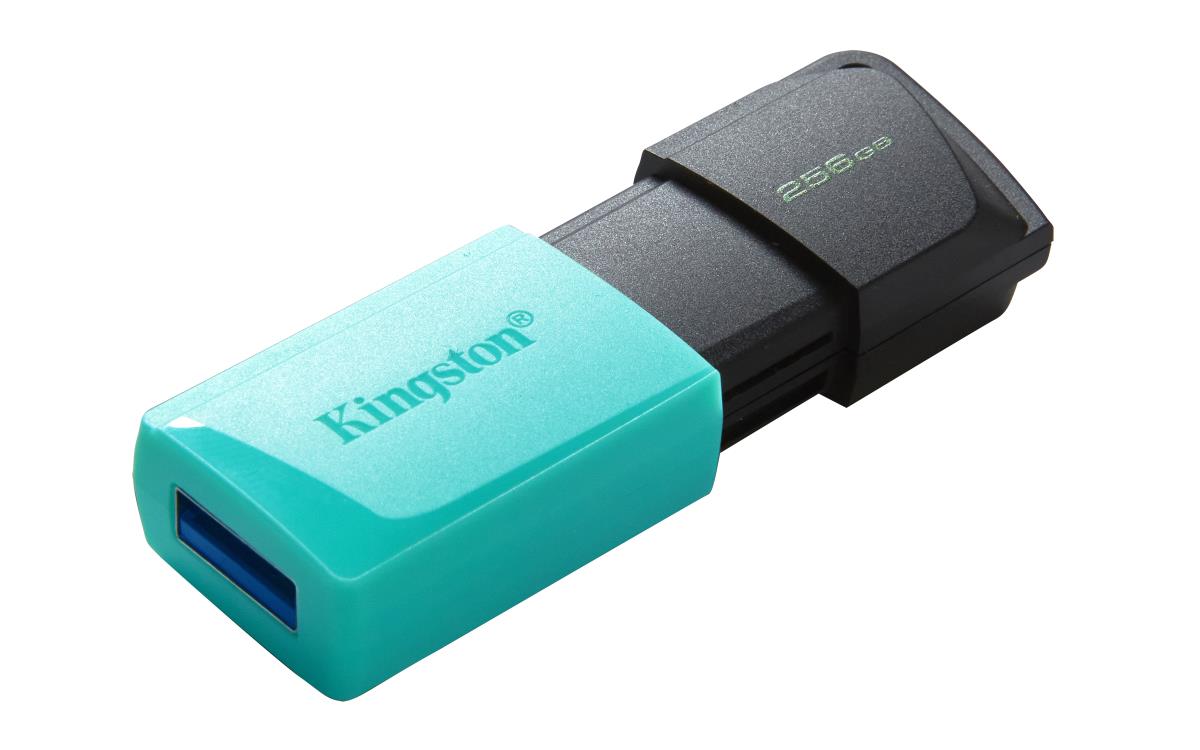 KINGSTON Datatraveler Exodia M - 256GB USB Stick - USB 3.2 - Black + Teal