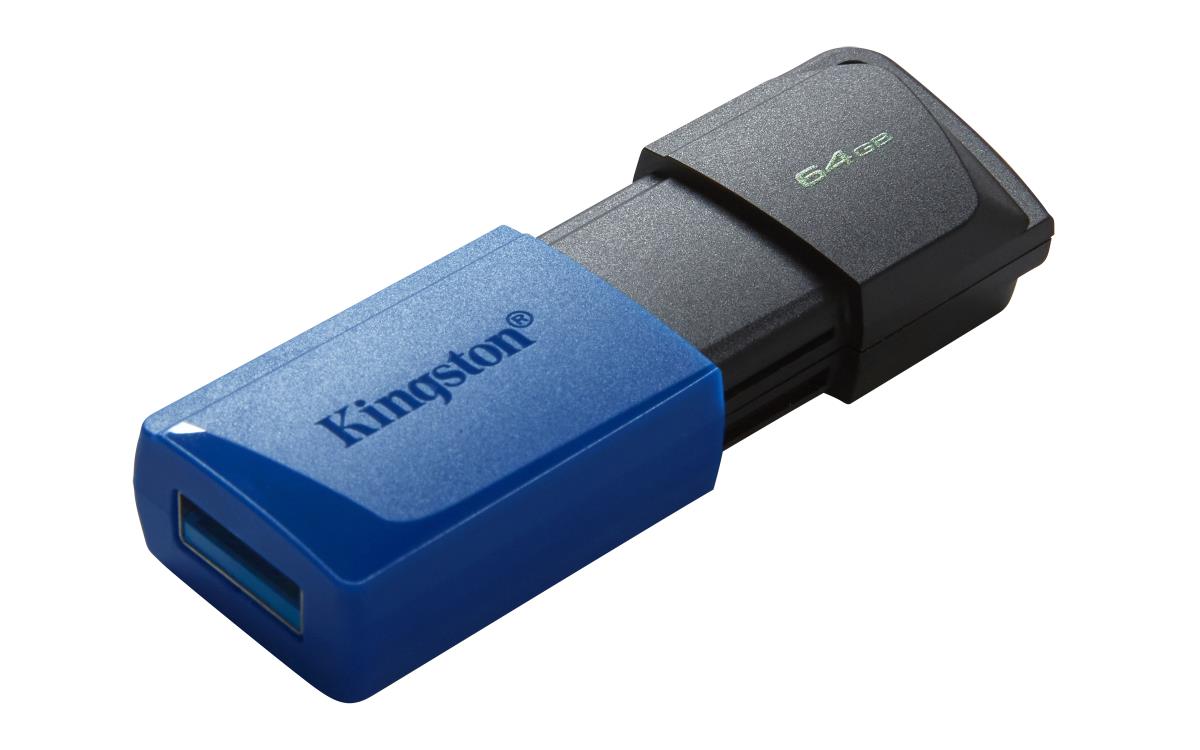 KINGSTON Datatraveler Exodia M - 64GB USB Stick - USB 3.2 - Black + Blue