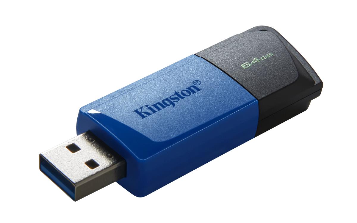 KINGSTON Datatraveler Exodia M - 64GB USB Stick - USB 3.2 - Black + Blue