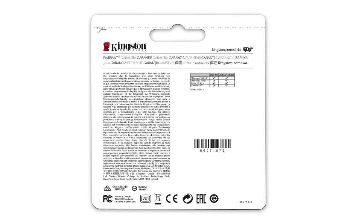 KINGSTON Datatraveler Micro - 256GB USB Stick - USB 3.2