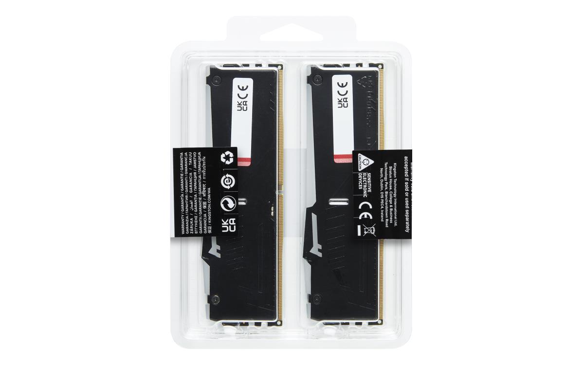 KINGSTON 16GB Ddr5-5600mt/s Cl36 DIMM (kit Of 2) Fury Beast RGB Expo