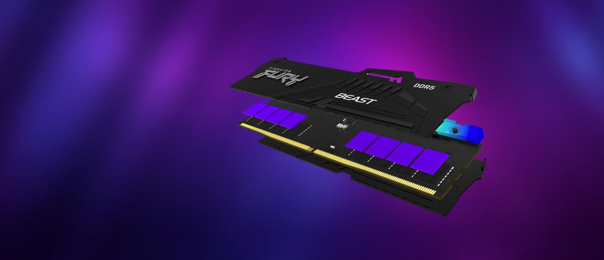 KINGSTON 16GB Ddr5-5600mt/s Cl36 DIMM (kit Of 2) Fury Beast RGB Expo