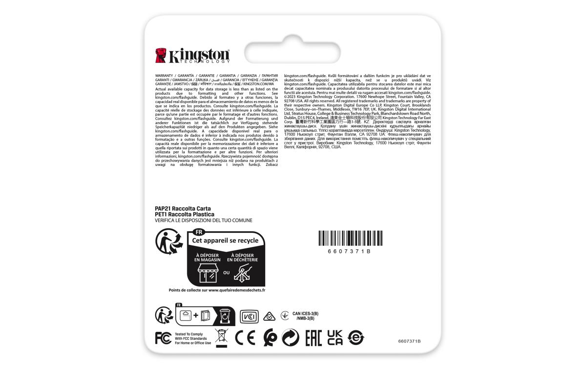 KINGSTON Sdhc Card - Industrial - 16GB - C10 Uhs-i U3 V30