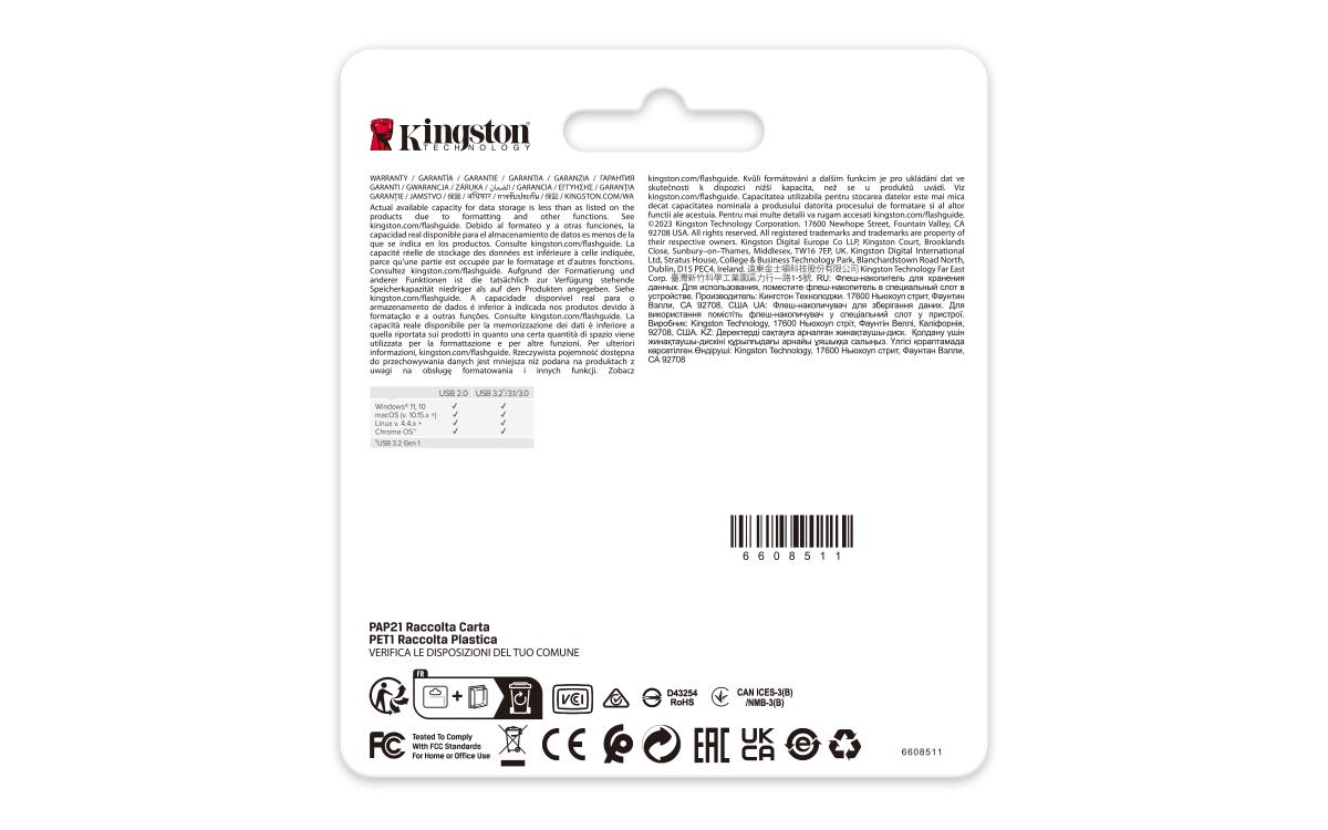 KINGSTON Datatraveler Se9 G3 - 64GB USB Stick - USB 3.2