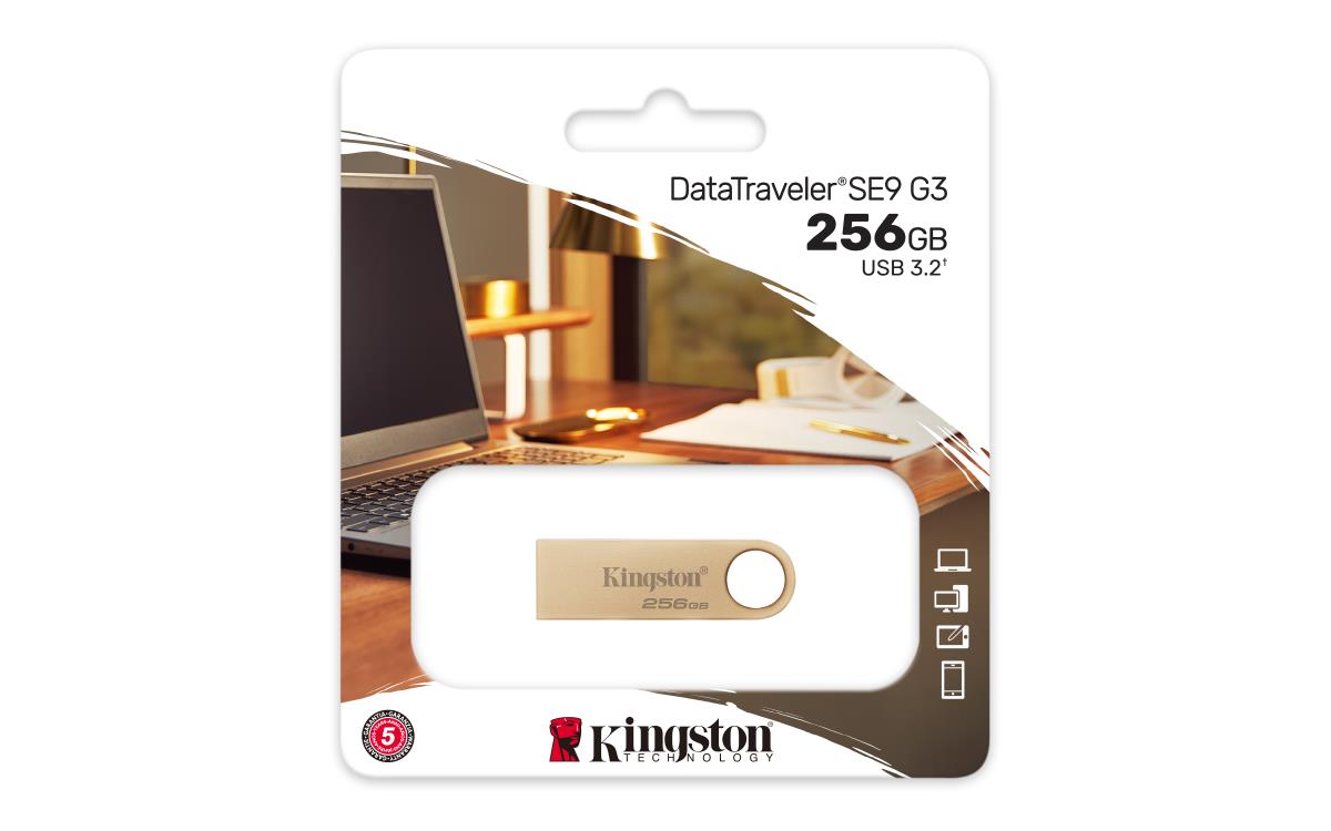 KINGSTON Datatraveler Se9 G3 - 256GB USB Stick - USB 3.2