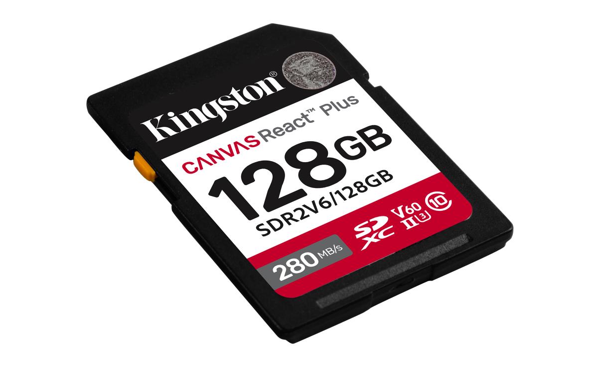 KINGSTON Sdxc Card - Canvas React Plus - 128GB - Uhs-ll U3 V60