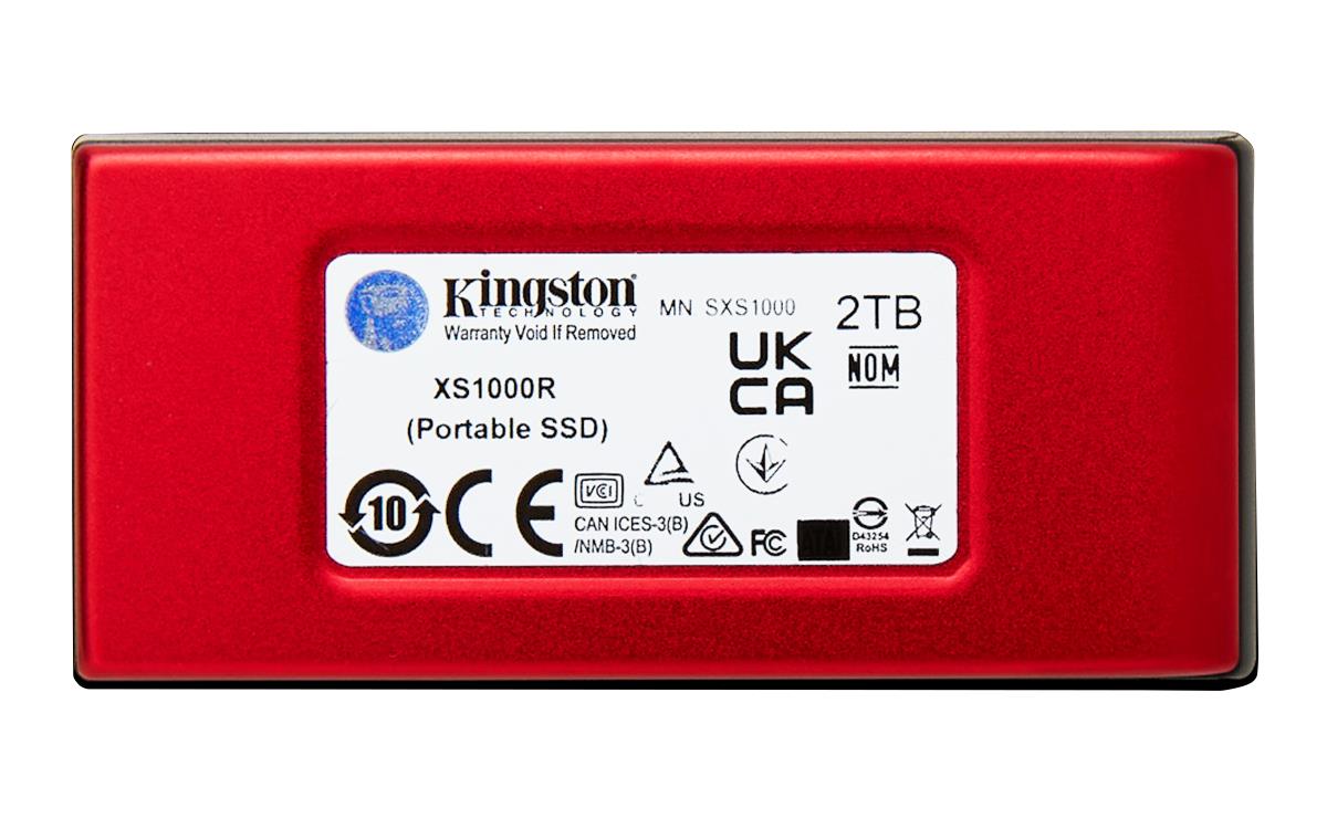 KINGSTON SSD - Xs1000 Portable Drive - 2TB - USB 3.2 - Red