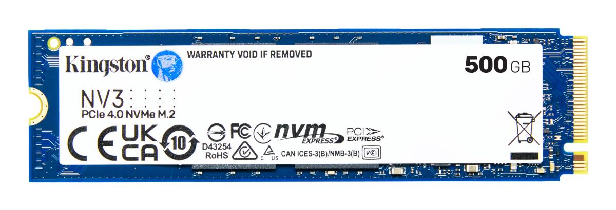 KINGSTON SSD - Nv3 - 500GB - Pci-e 4.0 X4 Nvme - M.2 2280