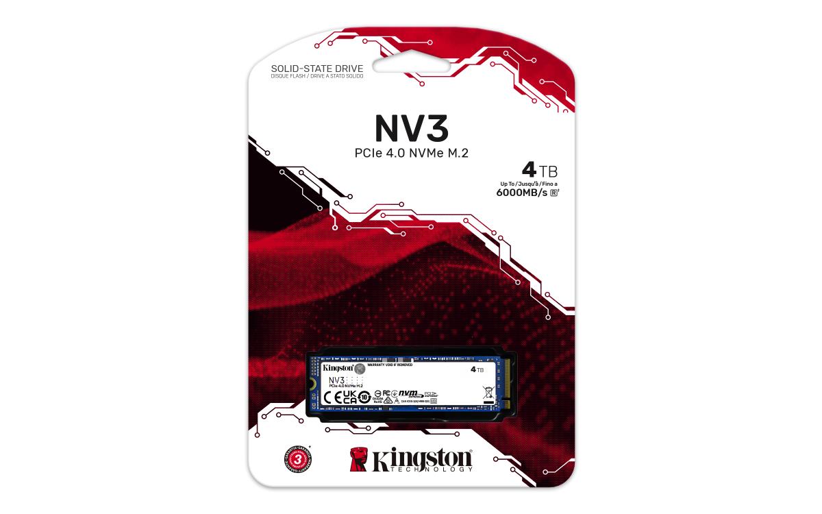 KINGSTON SSD - Nv3 - 4TB - Pci-e 4.0 X4 Nvme - M.2 2280