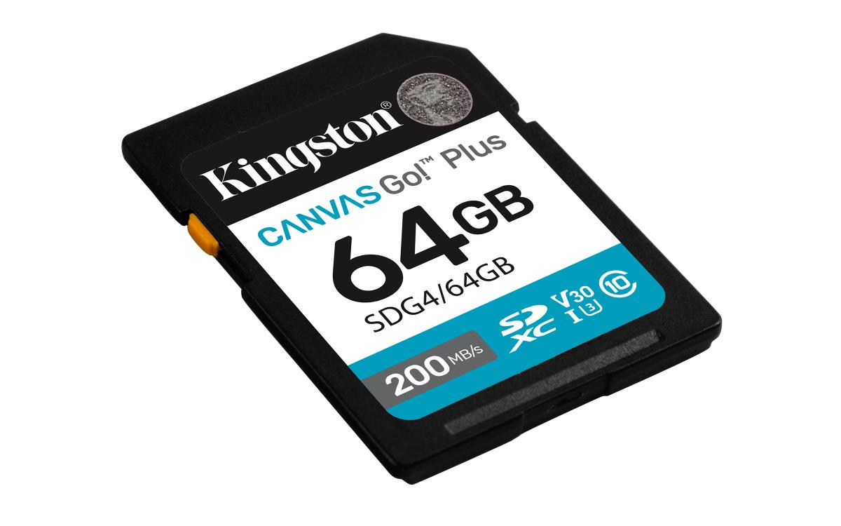 KINGSTON Sdxc Card - Canvas Go Plus  - 64GB - Cl10 - Uhs-l U3 V30