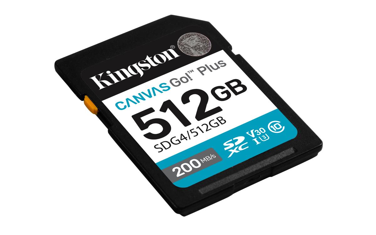 KINGSTON Sdxc Card - Canvas Go Plus  - 512GB - Cl10 - Uhs-l U3 V30