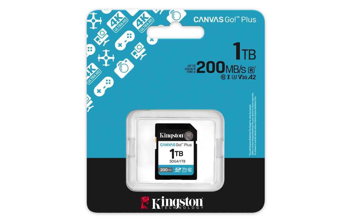 KINGSTON Sdxc Card - Canvas Go Plus  - 1TB - Cl10 - Uhs-l U3 V30