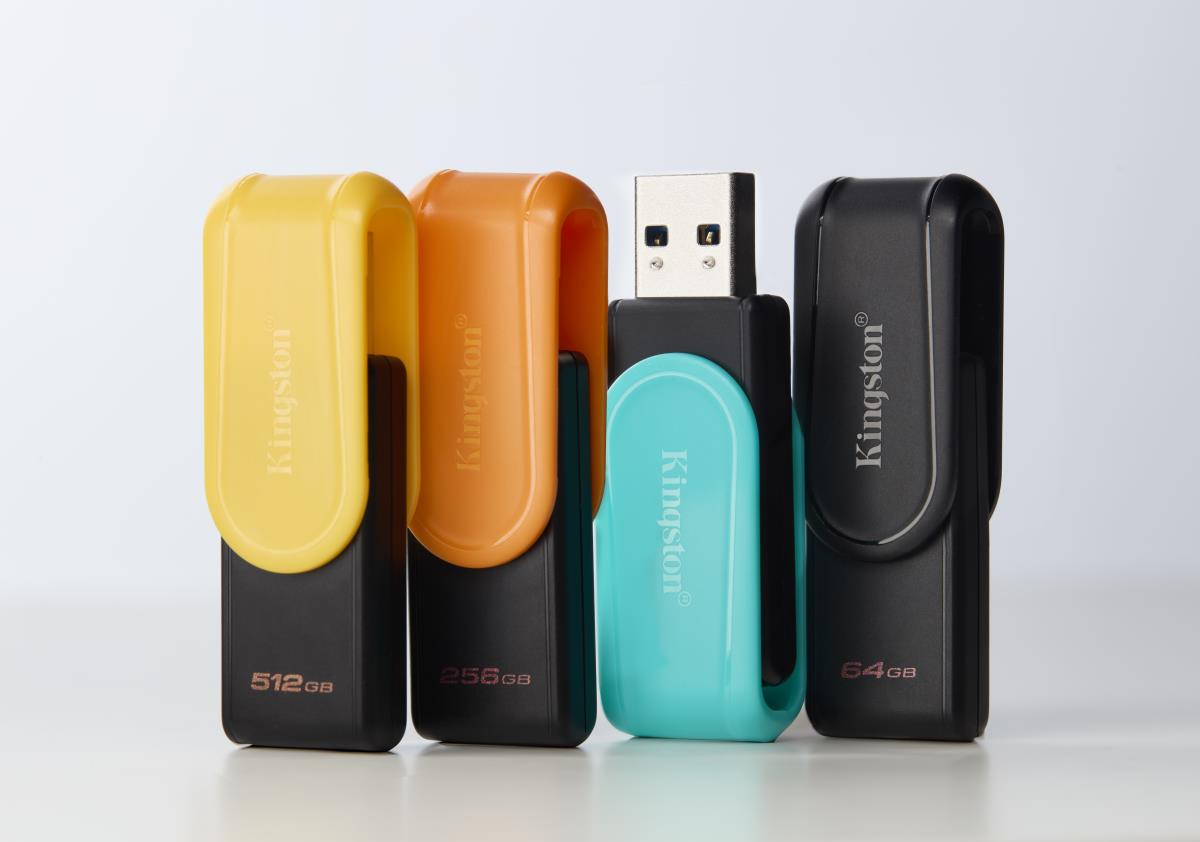 KINGSTON Datatraveler Exodia S - 256GB USB Stick - USB 3.2 - Black / Orange