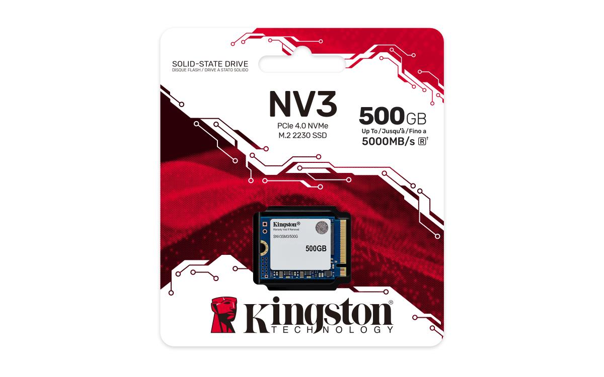 KINGSTON SSD - Nv3 - 500GB - Pci-e 4.0 X4 Nvme - M.2 2230
