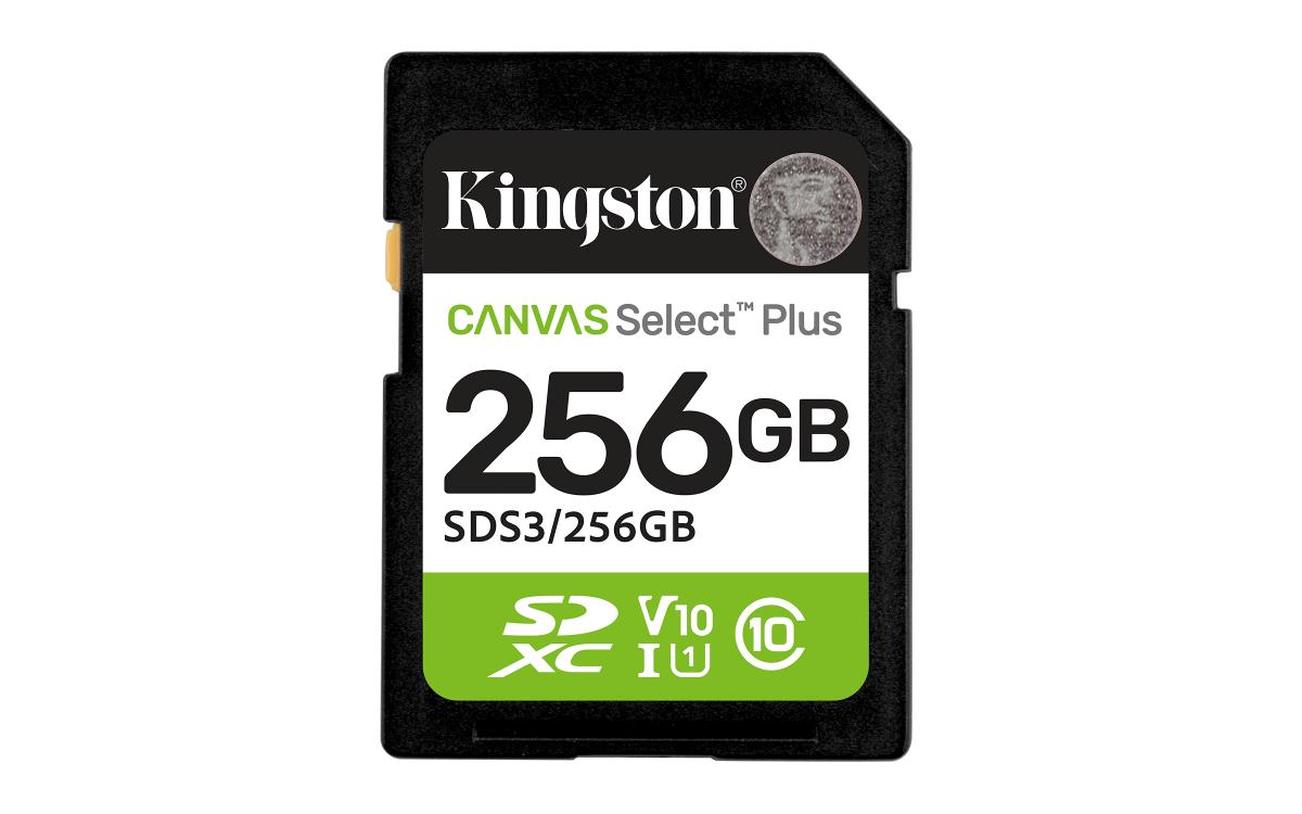 KINGSTON Sdxc Card - Canvas Select Plus - 256GB - Uhs-i U1/u3 Video Class 10/30