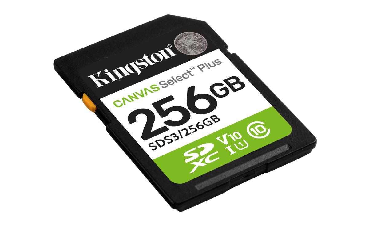 KINGSTON Sdxc Card - Canvas Select Plus - 256GB - Uhs-i U1/u3 Video Class 10/30
