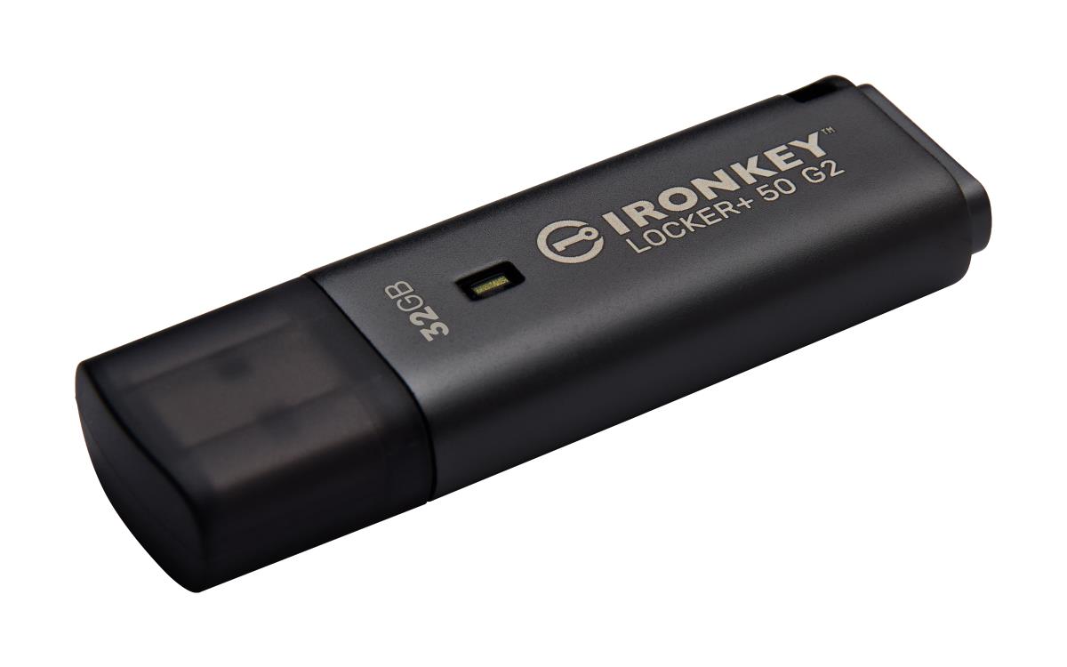 KINGSTON Ironkey Locker+ 50 G2 - 32GB USB Stick - USB 3.2 - FIPS 197 Certified Aes 256-bit Encrypted