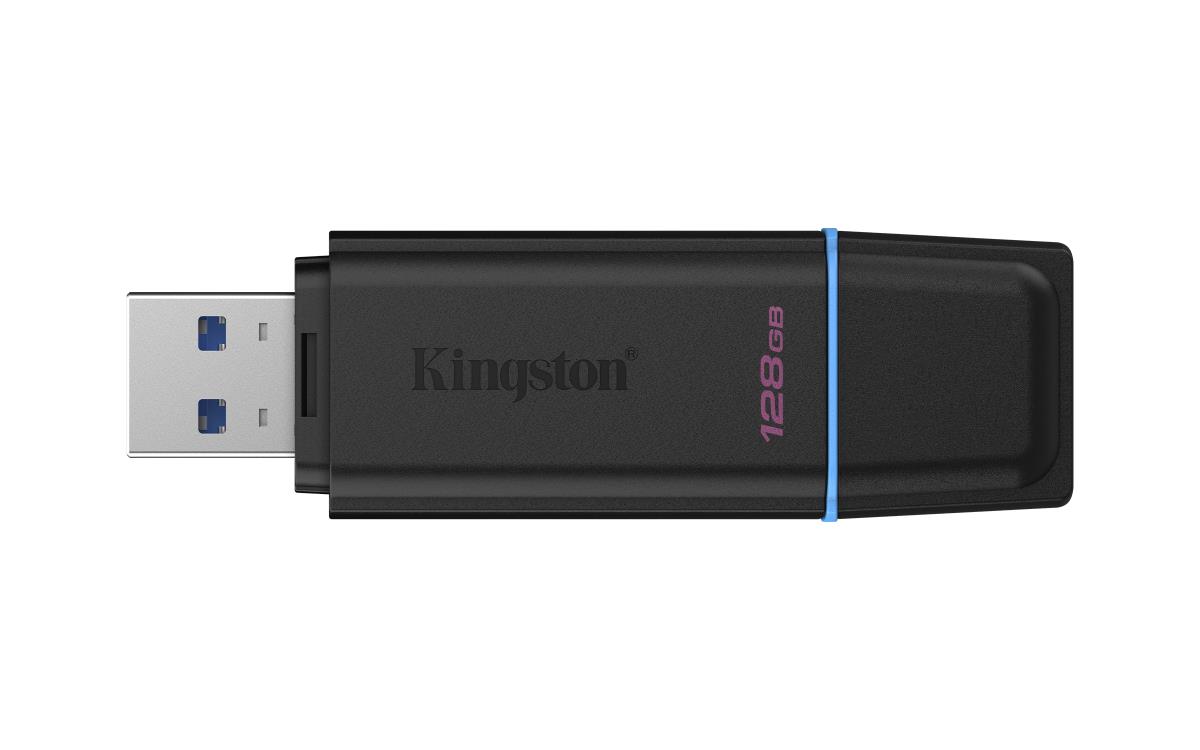 KINGSTON Datatraveler Exodia - 128GB USB Stick - USB 3.2 - Black / Blue