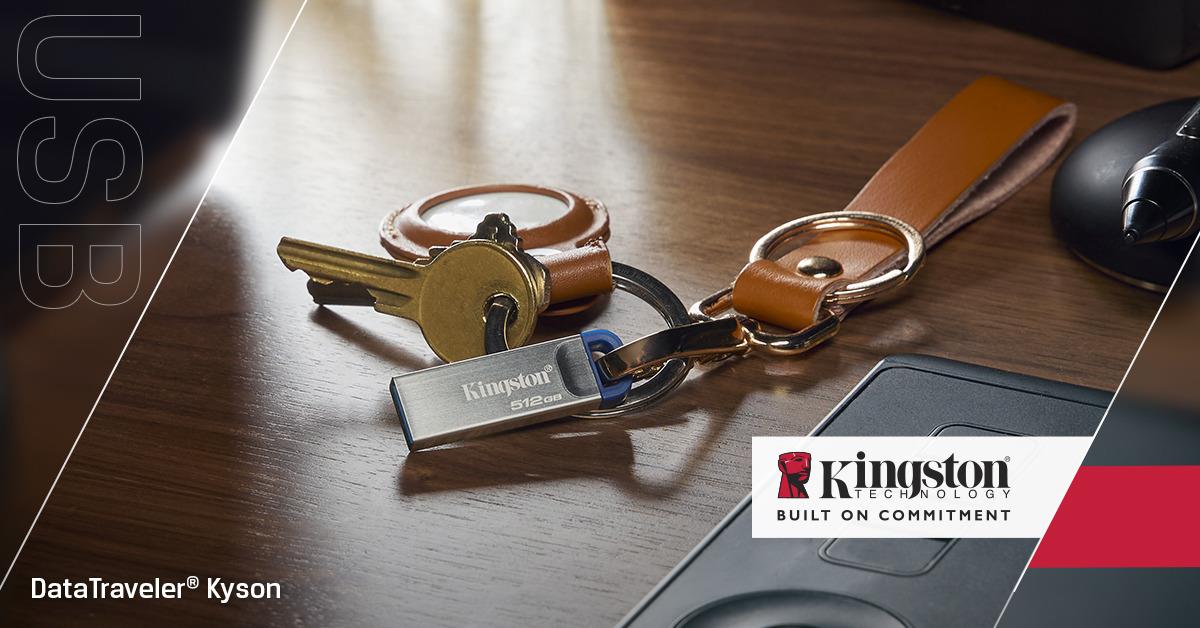 KINGSTON Datatraveler Kyson - 512GB USB Stick - 220mb/s Metal USB 3.2 Gen 1