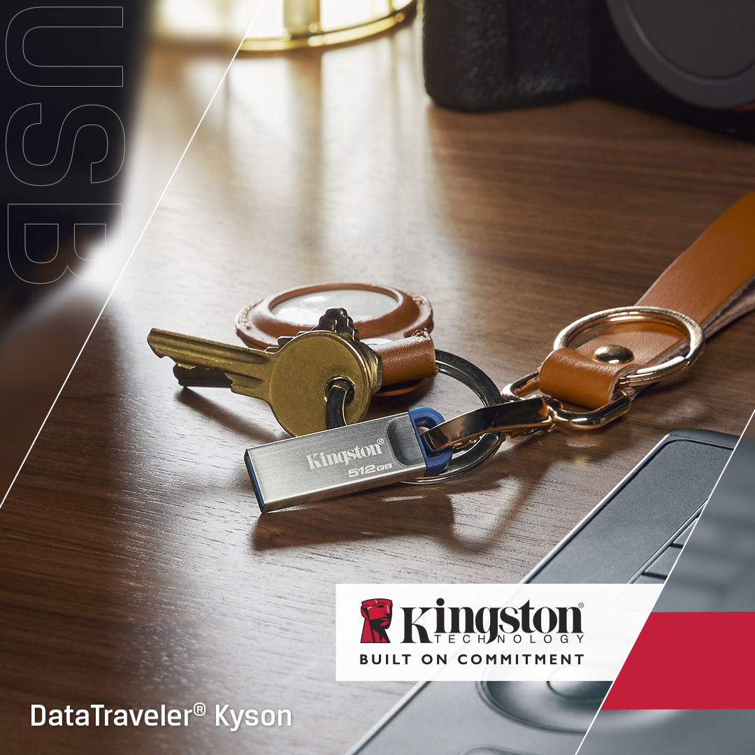 KINGSTON Datatraveler Kyson - 512GB USB Stick - 220mb/s Metal USB 3.2 Gen 1