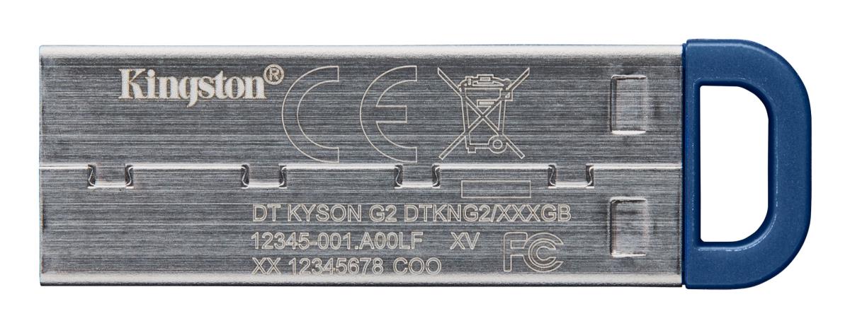 KINGSTON Datatraveler Kyson - 64GB USB Stick - 220mb/s Metal USB 3.2 Gen 1