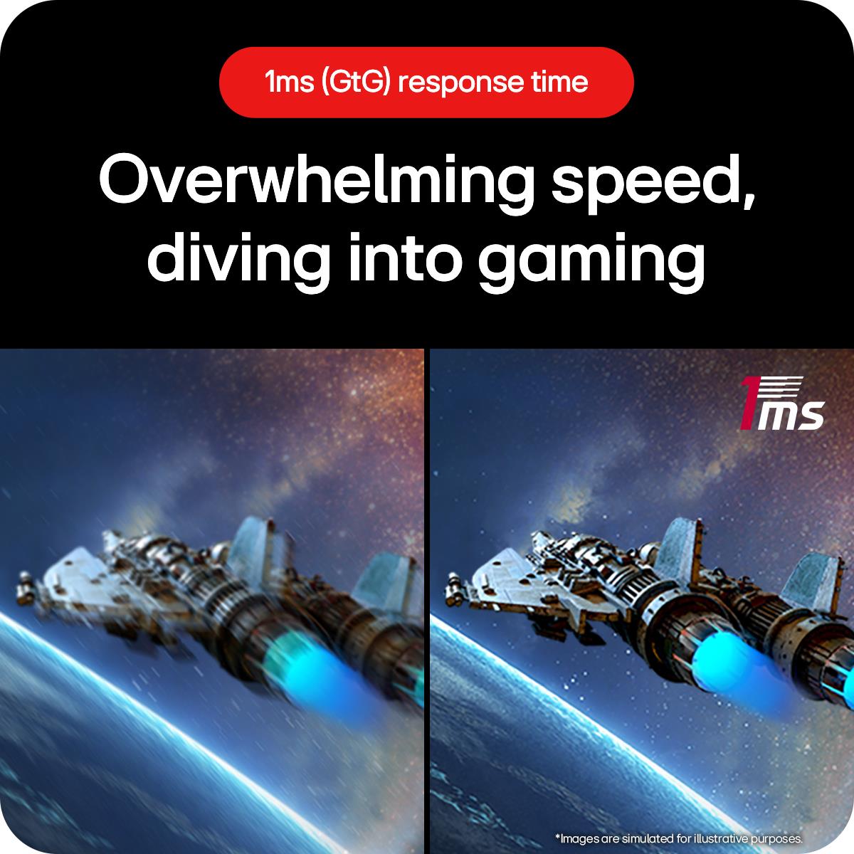 LG Curved Gaming Monitor - Ultragear 32GS60QC-B - 32in - 2560x1440 (QHD) - VA 1ms 16:9