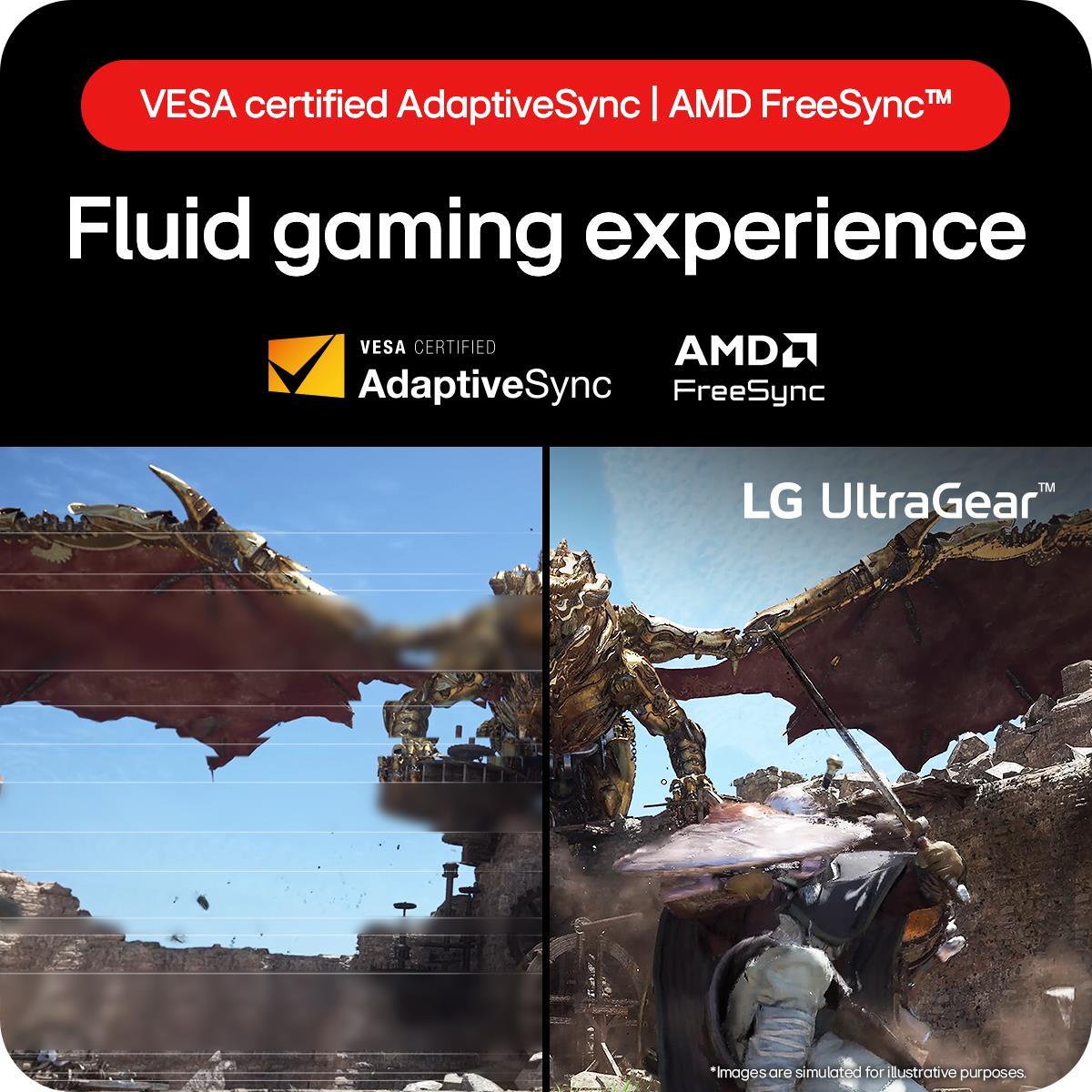 LG Curved Gaming Monitor - Ultragear 32GS60QC-B - 32in - 2560x1440 (QHD) - VA 1ms 16:9