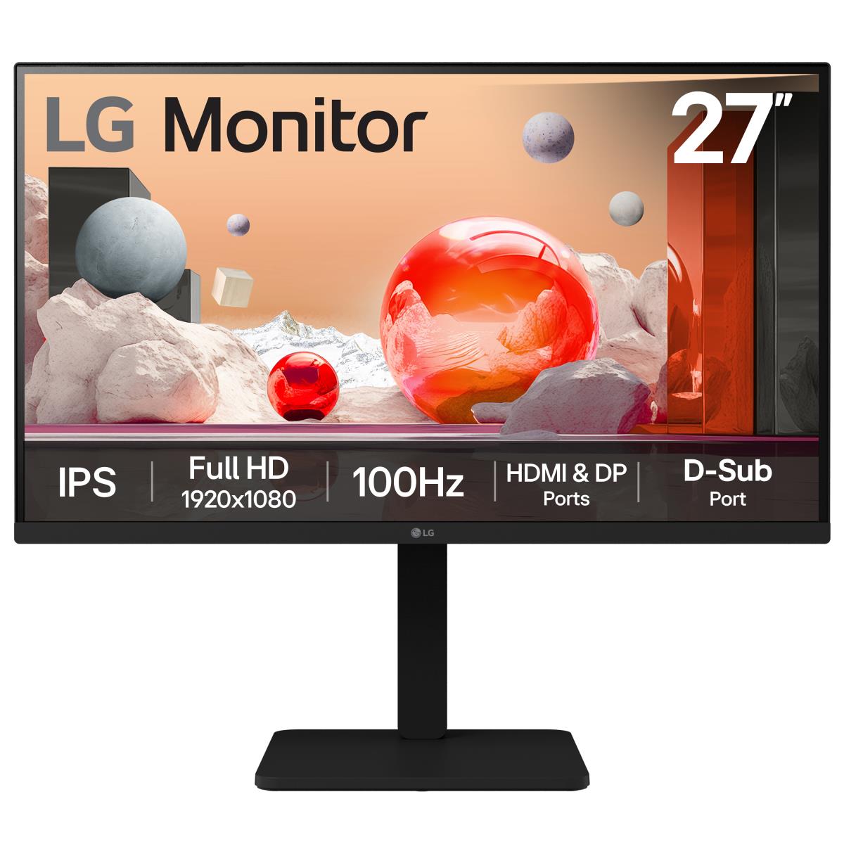 LG Desktop Monitor - 27ba450-b - 27in - Full Hd (1920x1080) - 5ms - IPS 16:9 - Black