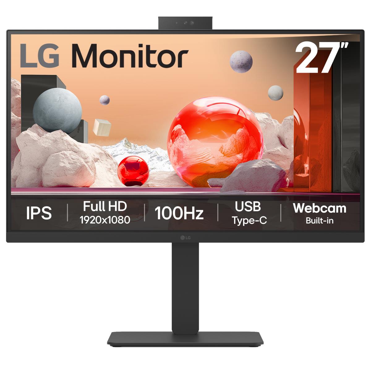 LG USB-c Desktop Monitor - 27ba850-b - 27in - Full Hd (1920x1080) - 5ms - IPS 16:9 - Black