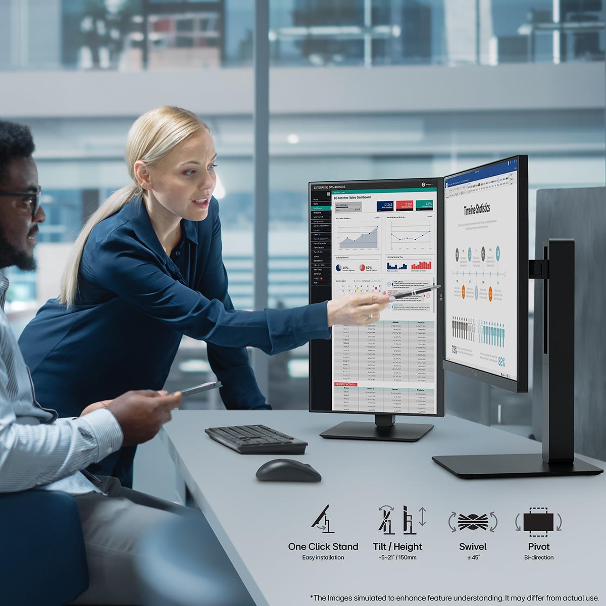 LG USB-c Desktop Monitor - 27ba850-b - 27in - Full Hd (1920x1080) - 5ms - IPS 16:9 - Black