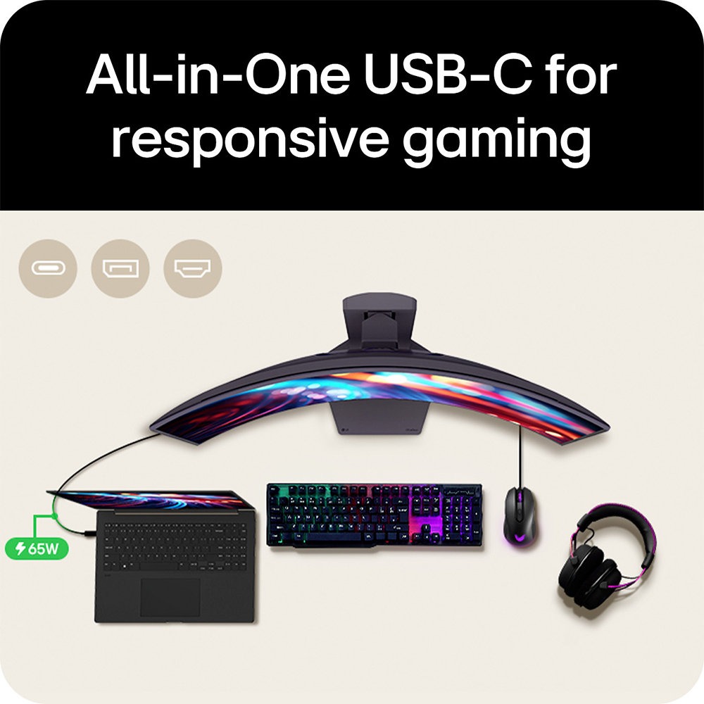 LG Gaming USB-c Monitor - 34u650a-b - 34in - Wqhd (3440x1440) - 5ms - 21:9 Oled - Black