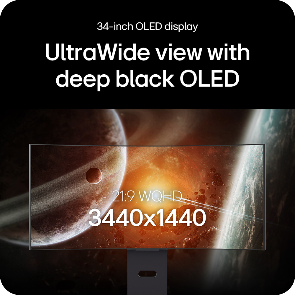 LG Gaming USB-c Monitor - 34u650a-b - 34in - Wqhd (3440x1440) - 5ms - 21:9 Oled - Black