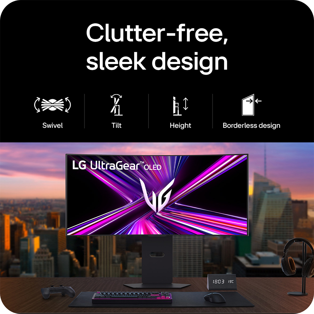 LG Gaming USB-c Monitor - 34u650a-b - 34in - Wqhd (3440x1440) - 5ms - 21:9 Oled - Black