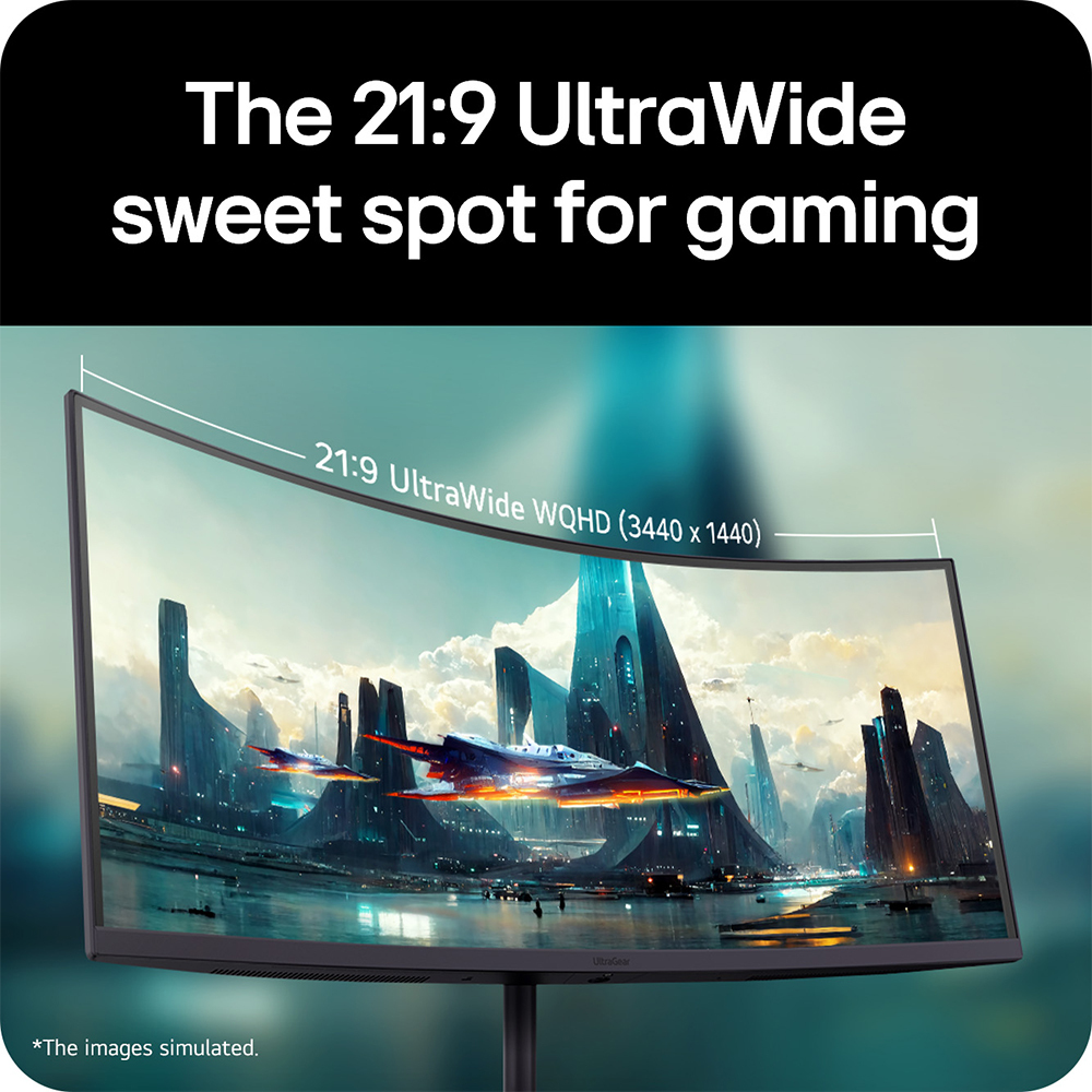 LG Gaming USB-c Curved Monitor - 34g630a-b - 34in - Wqhd (3440x1440) - 1ms - 21:9 Va - Black