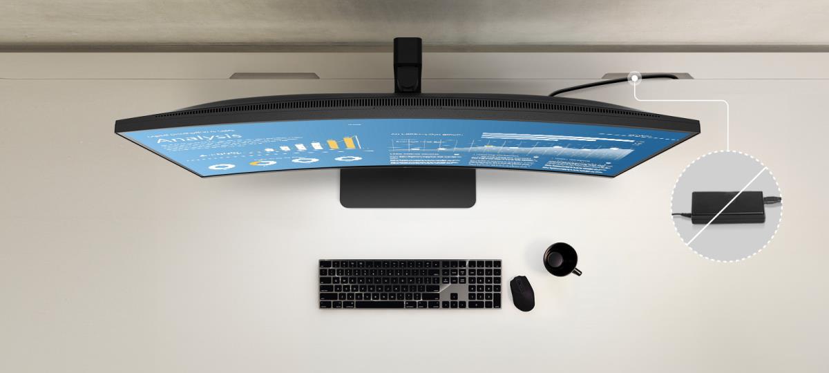 LG Curved USB-c Monitor - UltraWide 34BA75QE-B - 34in - WQHD (3440 x 1440) - 5ms - IPS (21:9) - Black