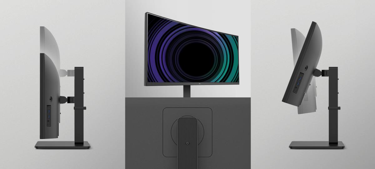 LG Curved USB-c Monitor - UltraWide 34BA75QE-B - 34in - WQHD (3440 x 1440) - 5ms - IPS (21:9) - Black