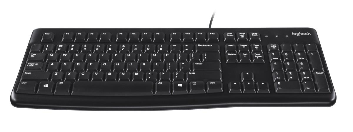 LOGITECH K120 Keyboard - USB Corded - Qwerty Us/int'l
