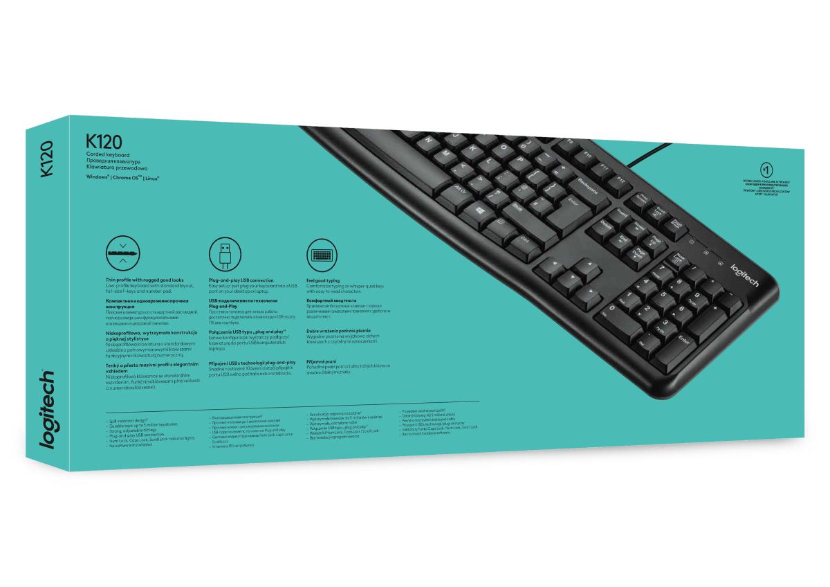 LOGITECH Oem Keyboard K120 Azerty French