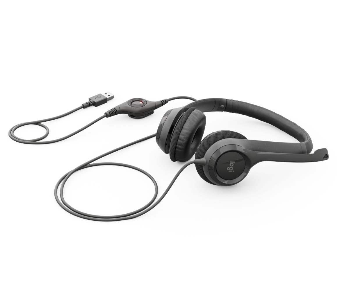 LOGITECH Headset - H390 - USB-a -black