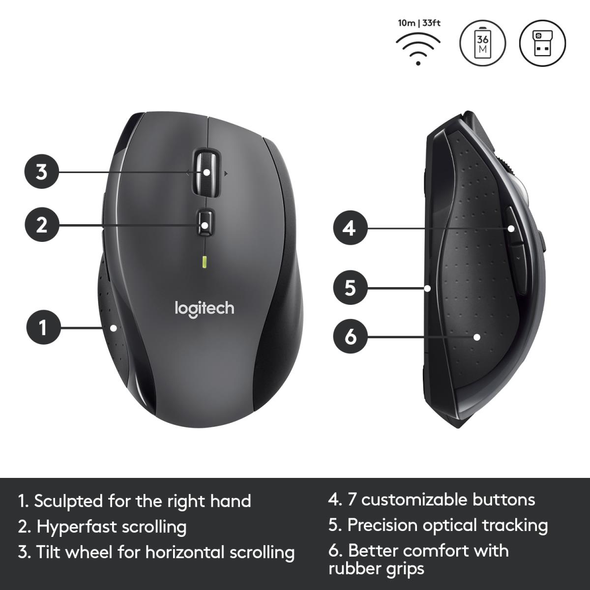 LOGITECH Wireless Marathon Mouse M705 Occident Packaging
