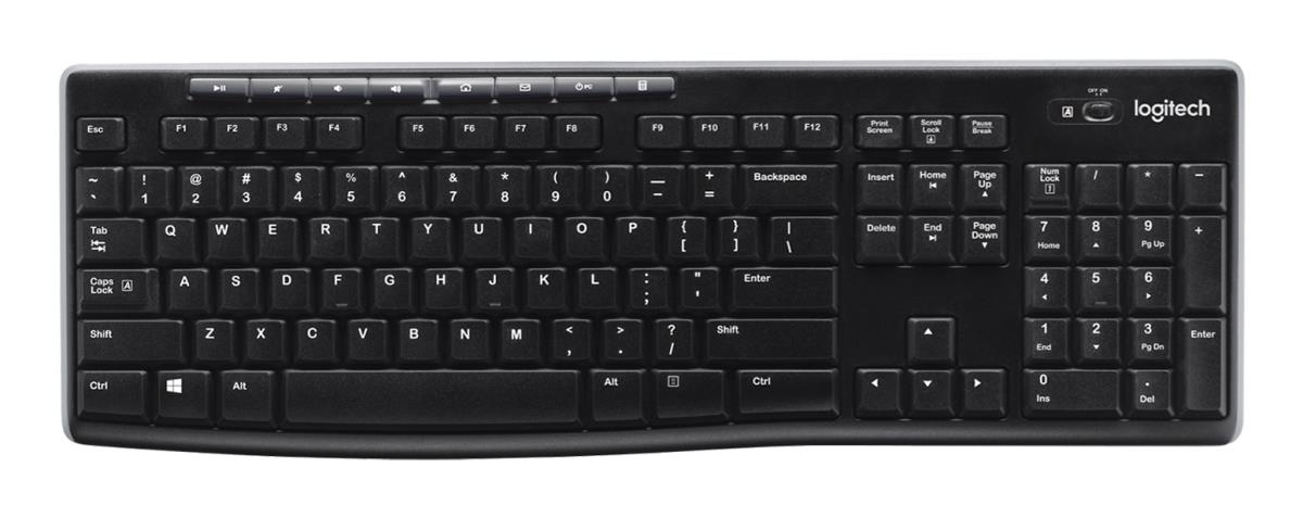 LOGITECH Wireless Keyboard K270 Qwerty Pan Nordic