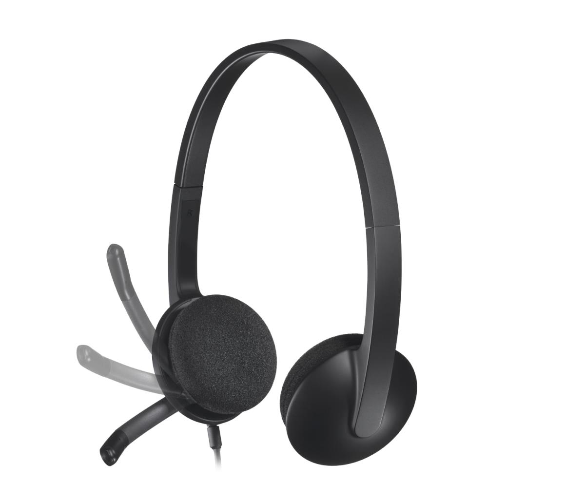 LOGITECH H340 - USB - Headset - Black