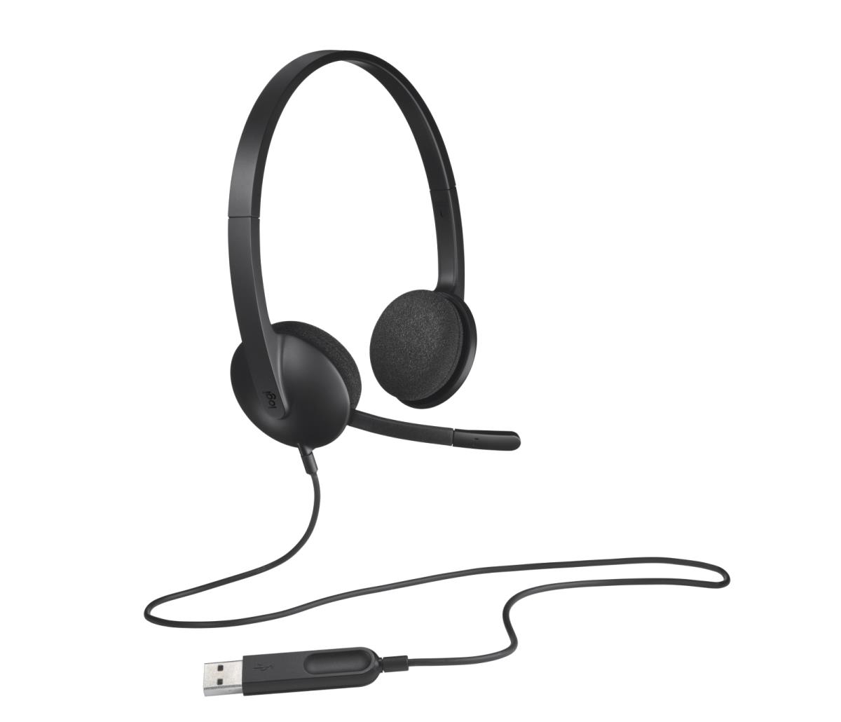 LOGITECH H340 - USB - Headset - Black