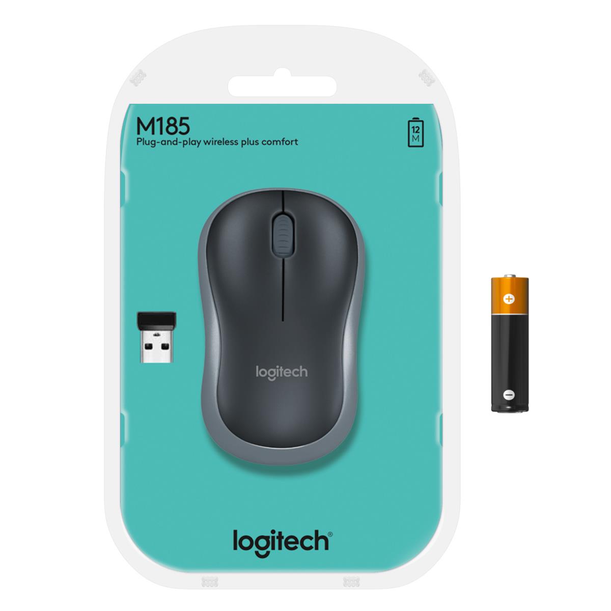 LOGITECH Wireless Mouse M185 Swift Grey