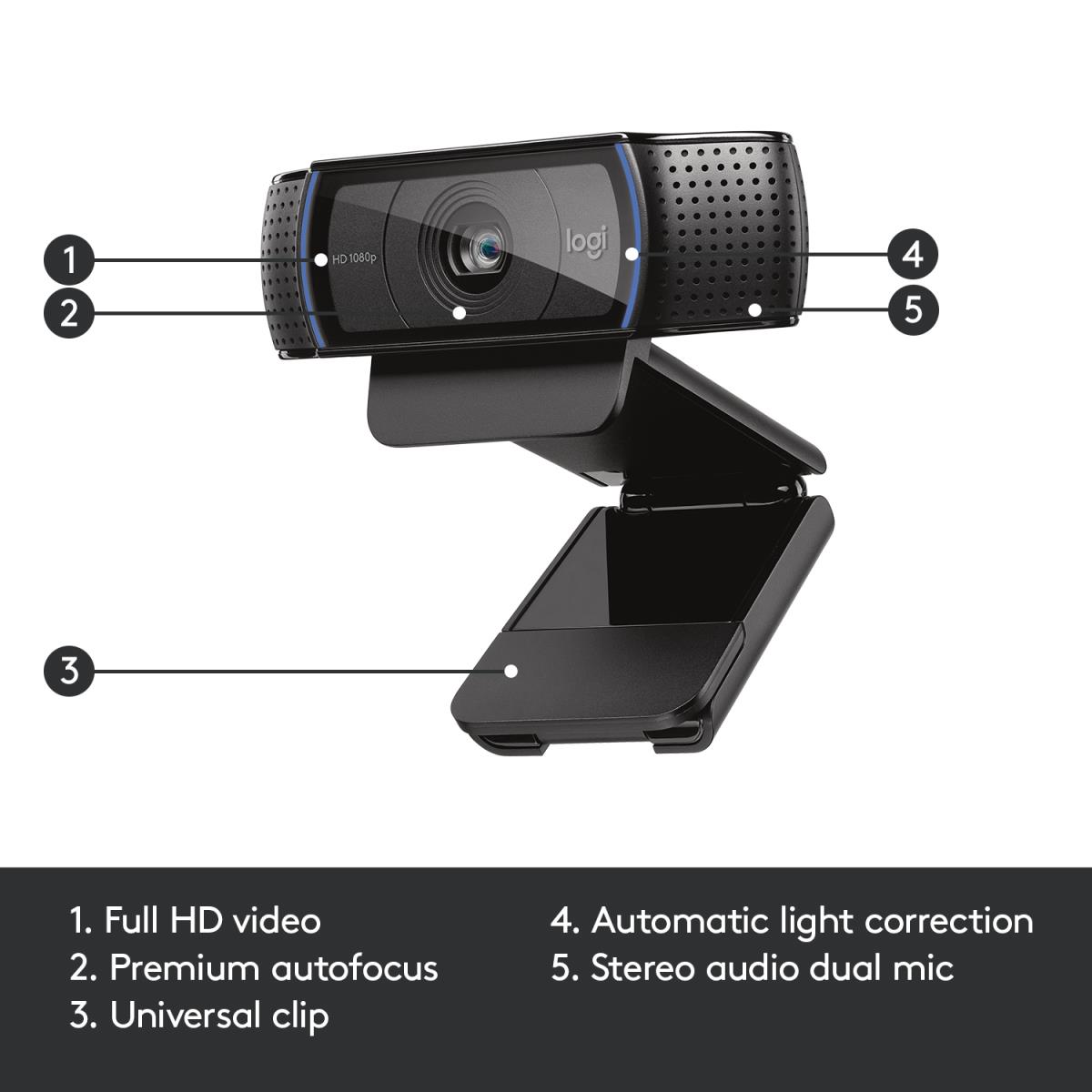 LOGITECH C920 HD Pro Webcam - USB
