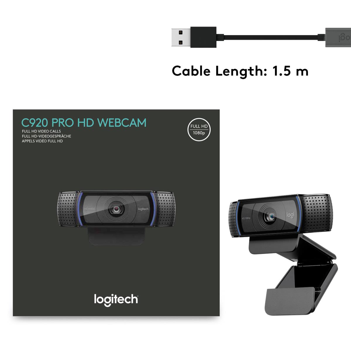 LOGITECH C920 HD Pro Webcam - USB
