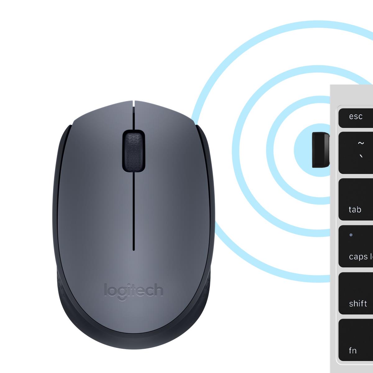 LOGITECH M170 Wireless Mouse Grey Emea