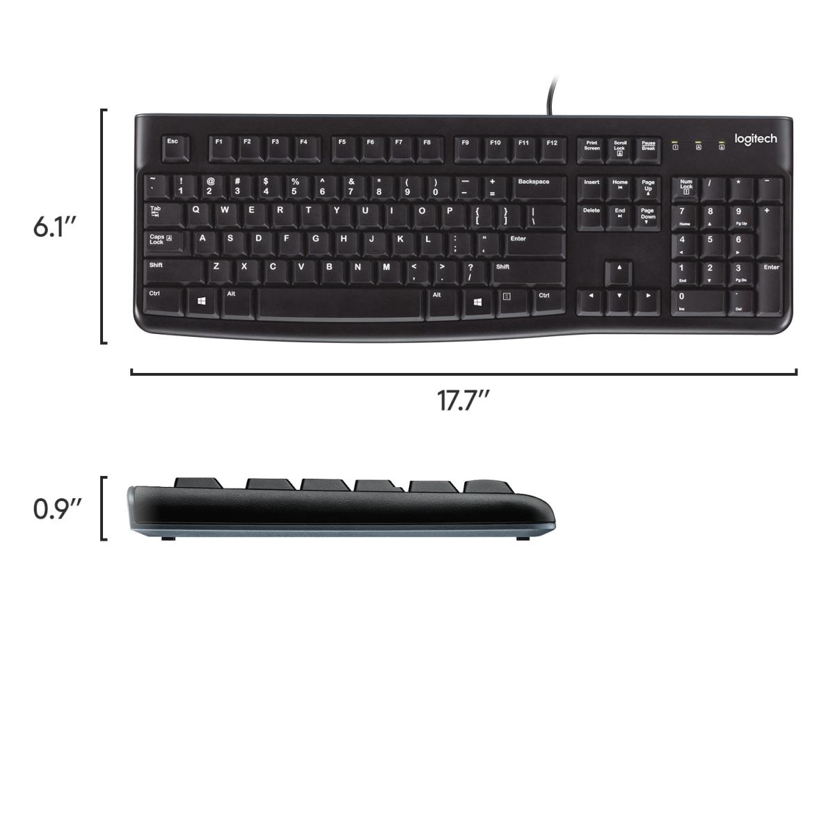 LOGITECH Keyboard K120 - Azerty Belgian